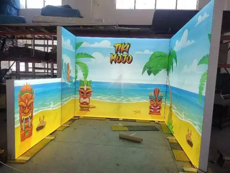 Aluminum frame light box exhibition display 
