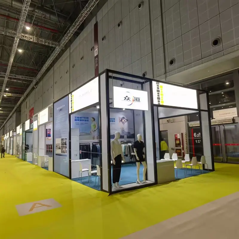 6x6m Clothing Exhibition stand design for trade show fair